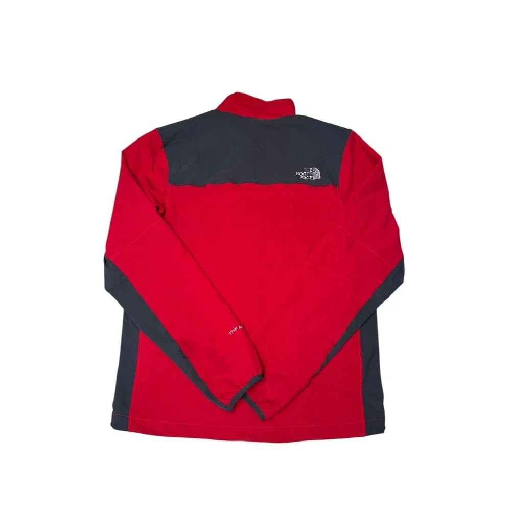 The North Face Mens Apex Softshell Jacket Red Black Full‎ Zip Size S